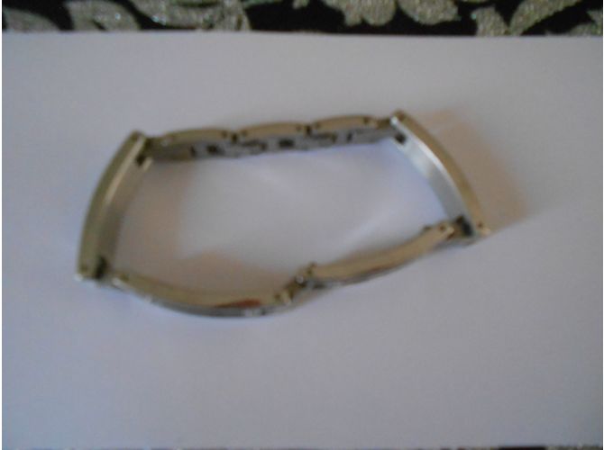 Autre Marque Bracciale STEEL Creator in acciaio nero e argento - vista 2