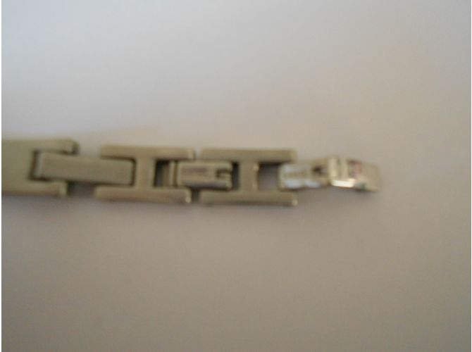 Autre Marque Bracciale STEEL Creator in acciaio nero e argento - vista 6