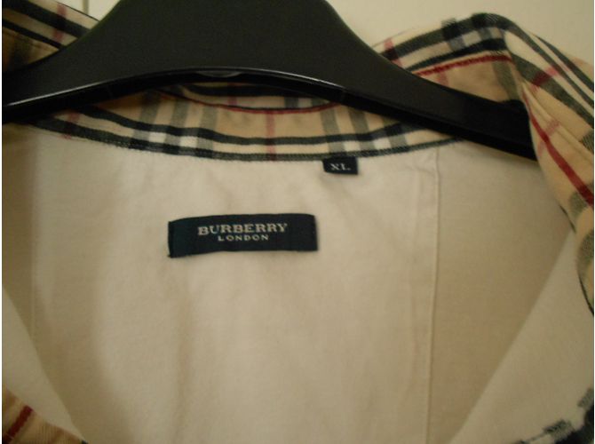Polo Burberry de algodão cor eggshell Fora de branco - vista 3