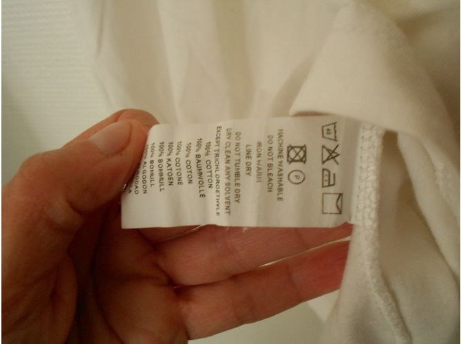 Polo Burberry de algodão cor eggshell Fora de branco - vista 4