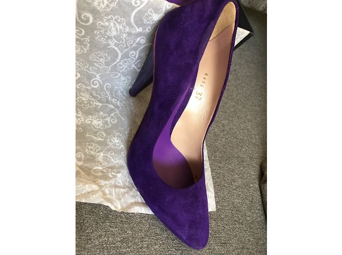 Décolleté Vic Matié in pelle viola 37 Porpora - vista 3