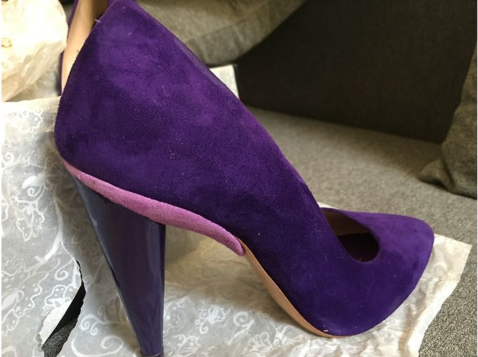 Décolleté Vic Matié in pelle viola 37 Porpora - vista 4