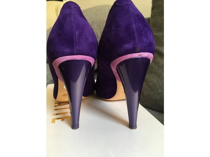 Décolleté Vic Matié in pelle viola 37 Porpora - vista 8