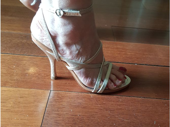 Sandali Bcbg Max Azria in pelle argento 37 - vista 2