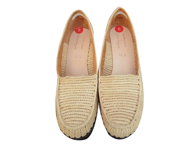 Mocasines Carven de rafia beige - vista 2