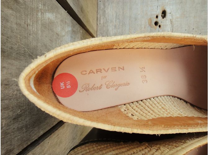 Mocasines Carven de rafia beige - vista 6