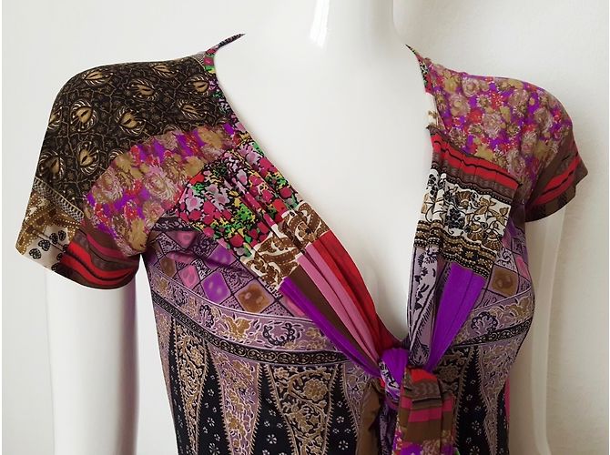 Top multicolore Etro con nodo - vista 5