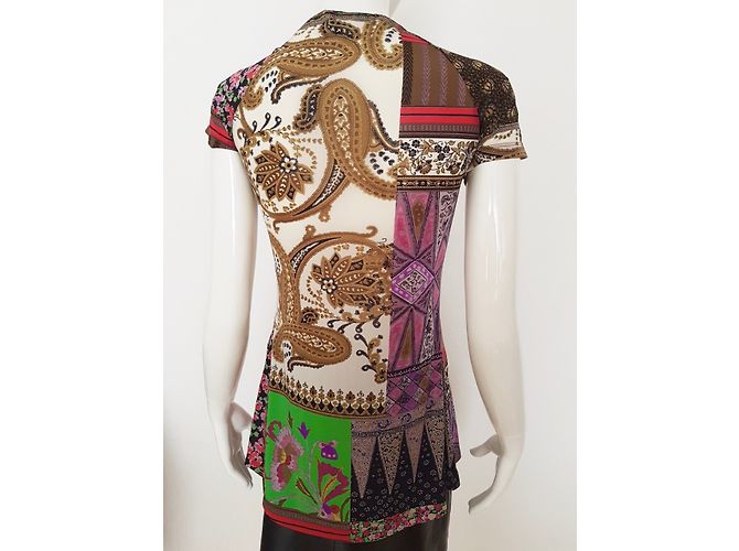 Top multicolore Etro con nodo - vista 7
