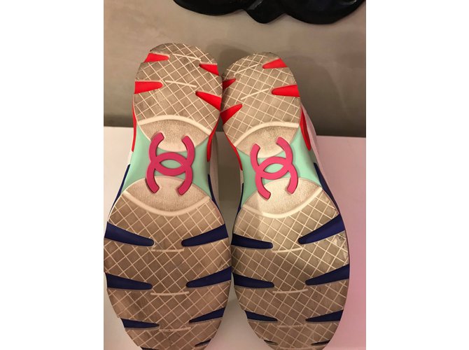 Chanel scarpe da ginnastica Bianco - vista 4