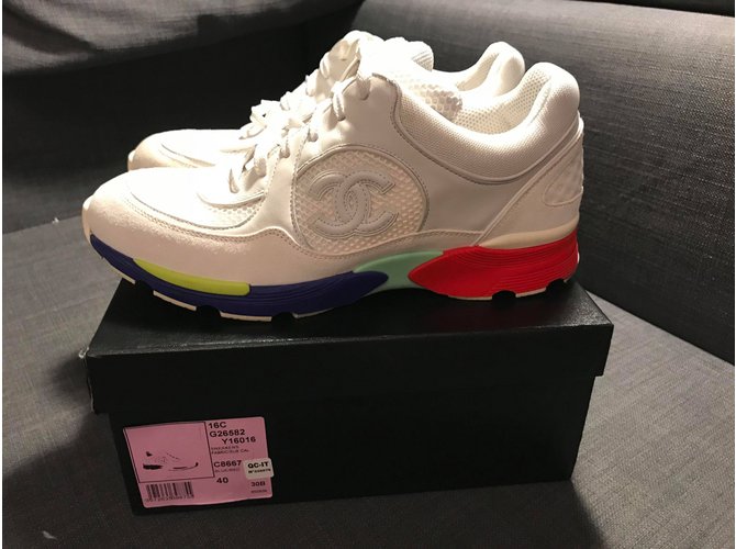 Chanel scarpe da ginnastica Bianco - vista 5