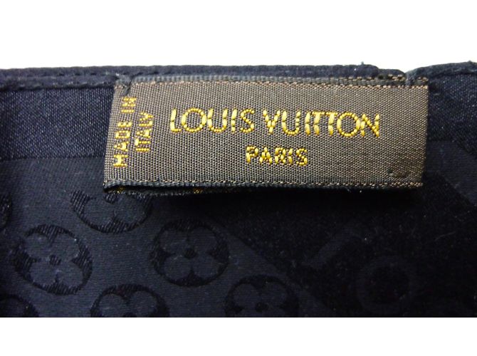 Louis Vuitton Seidenschal Schwarz - Ansicht 5
