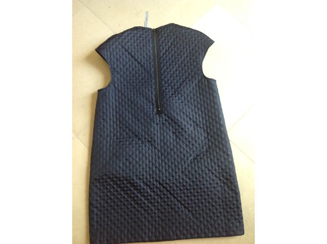 Cop Copine Kleid Marineblau aus Polyamid - Ansicht 4