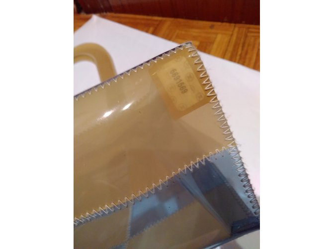 Chanel Borsa in vinile da spiaggia Beige - vista 6