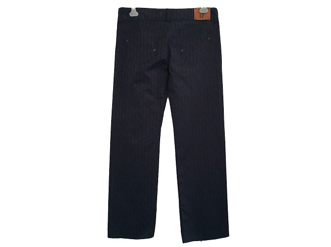 Pantalones Ferré Milano de algodón jacquard azul marino 46 - vista 2