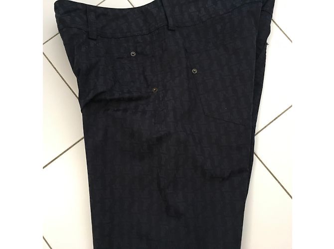Pantalones Ferré Milano de algodón jacquard azul marino 46 - vista 7