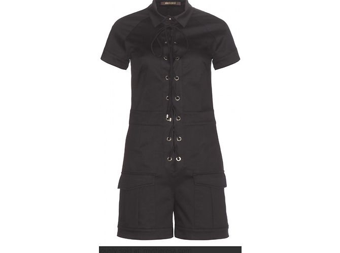 Mono de algodón negro Roberto Cavalli - vista 5