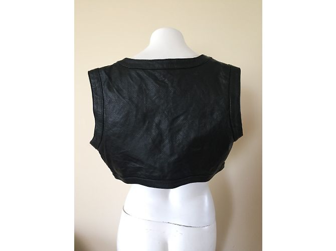 Autre Marque Abrigo Modstrom de cuero negro - vista 3