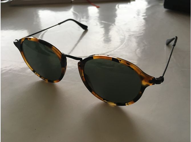 Gafas de sol Ray-Ban Round Fleck Havane Estampado Leopardo Estampado de leopardo - vista 2
