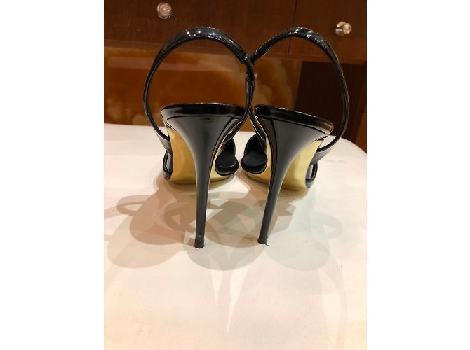 Stella Mc Cartney Décolleté Stella McCartney in vernice nera 10 cm Nero - vista 4