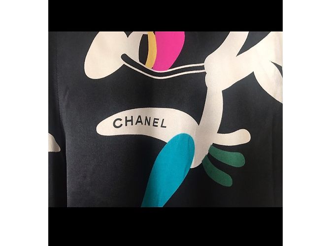 Chanel Pantalones Negro Multicolor - vista 2