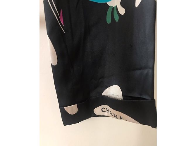 Chanel Pantalones Negro Multicolor - vista 3