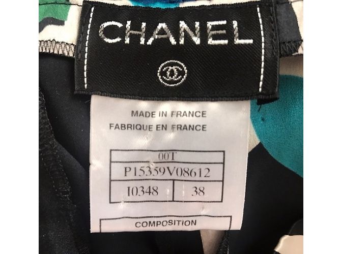 Chanel Pantalones Negro Multicolor - vista 4