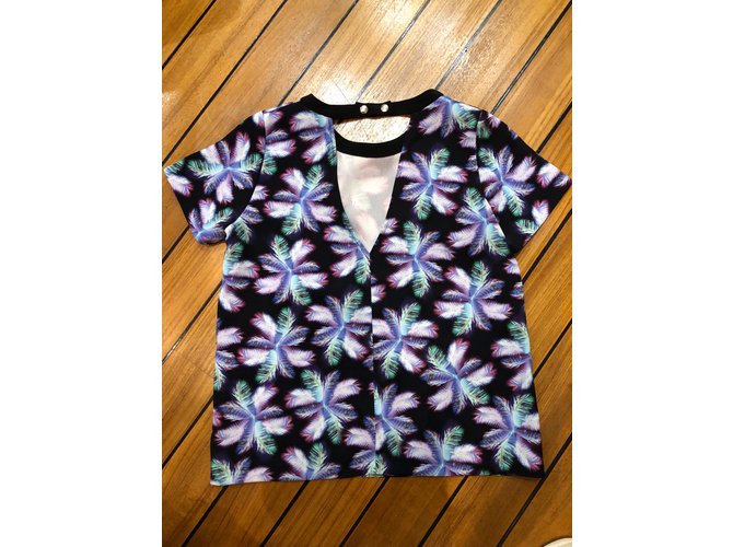 Top in seta blu Sandro - vista 5