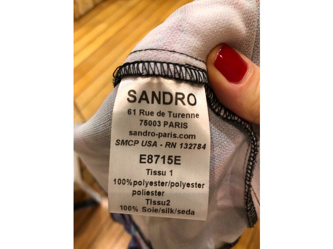 Top in seta blu Sandro - vista 6
