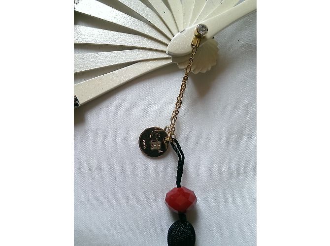 Autre Marque Abanico Caron Lola de Encaje y Madera de Peral con Pedrería Swarovski - vista 8