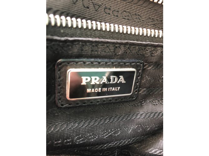 Borsa a mano Prada in pelle nera Nero - vista 4