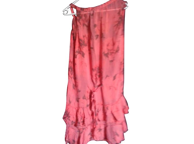 One Step Seidenkleid rot Tie Dye - Ansicht 2