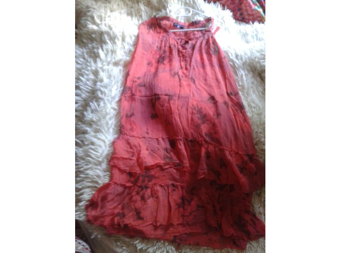 One Step Seidenkleid rot Tie Dye - Ansicht 5