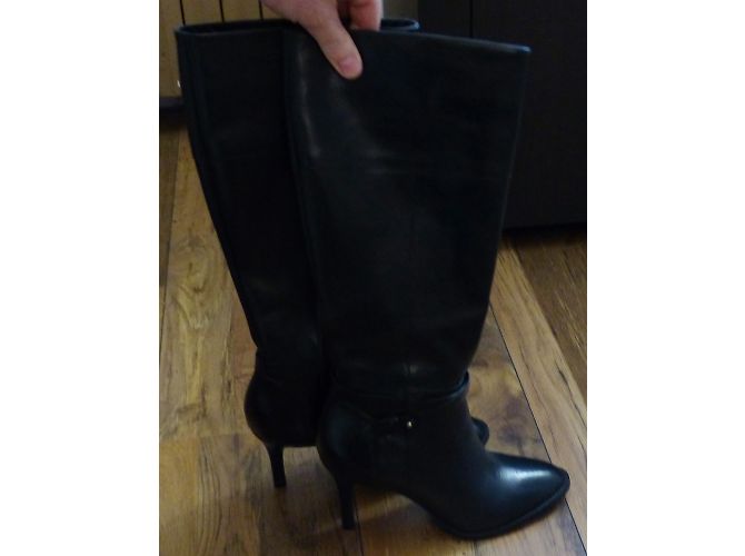 Autre Marque Botas de cuero negro San Marina - vista 3