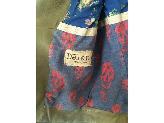 Autre Marque Olivgrüne Delan Lederjacke Khaki - Ansicht 3