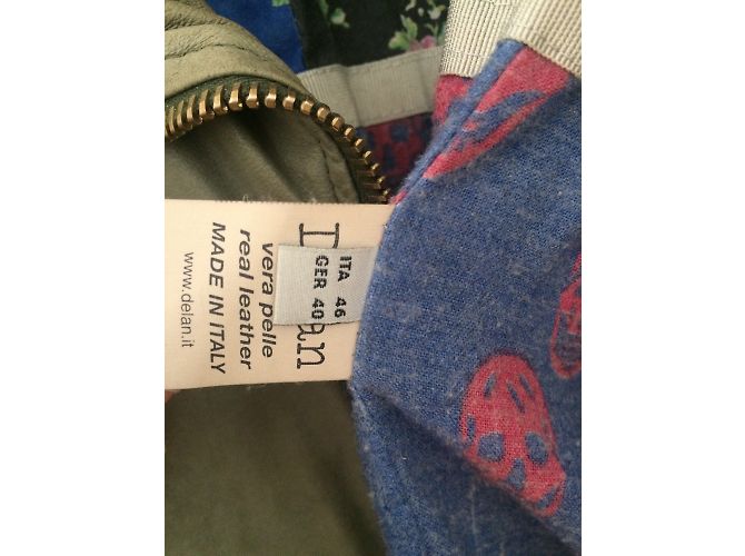 Autre Marque Olivgrüne Delan Lederjacke Khaki - Ansicht 5