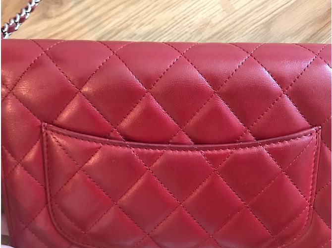 Chanel portafoglio sulla catena Rosso - vista 7