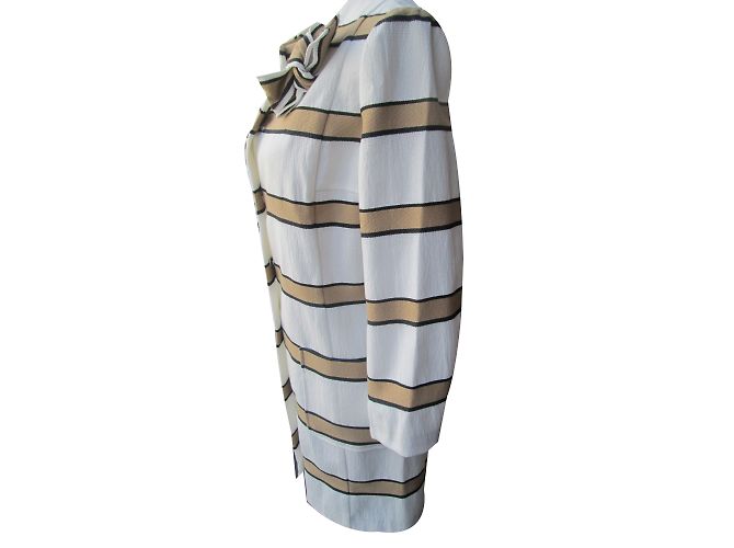 Autre Marque Beige Jacke aus Baumwolle und Polyester Grösse 42 - Ansicht 2