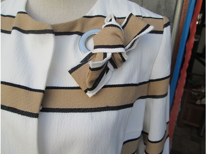 Autre Marque Beige Jacke aus Baumwolle und Polyester Grösse 42 - Ansicht 5