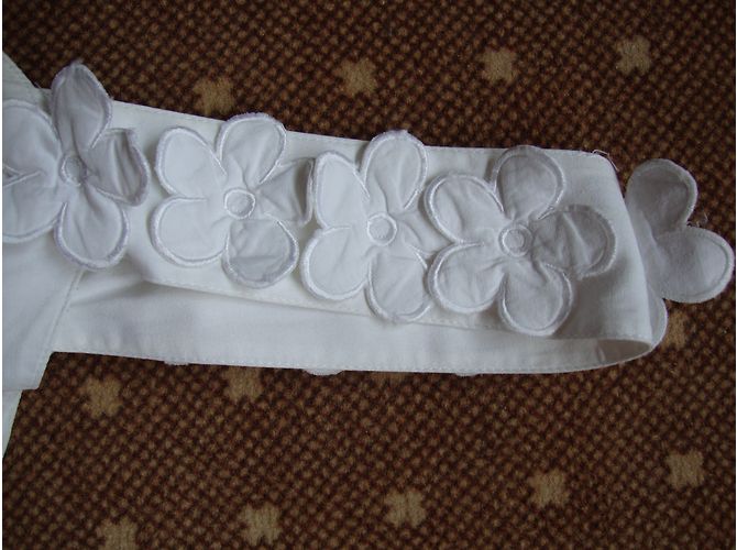 Vestido de algodón blanco sin tirantes Rene Derhy - vista 6
