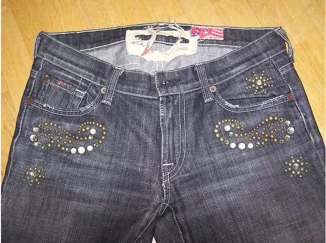 Vaqueros 7 For All Mankind China Wall de pierna recta negros - vista 2