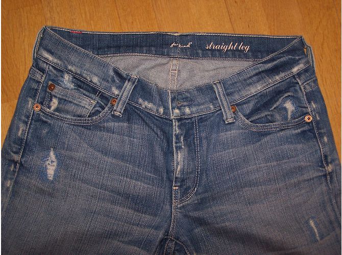 Vaqueros 7 For All Mankind China Wall de pierna recta negros - vista 5