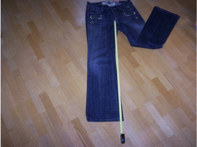 Vaqueros 7 For All Mankind China Wall de pierna recta negros - vista 6