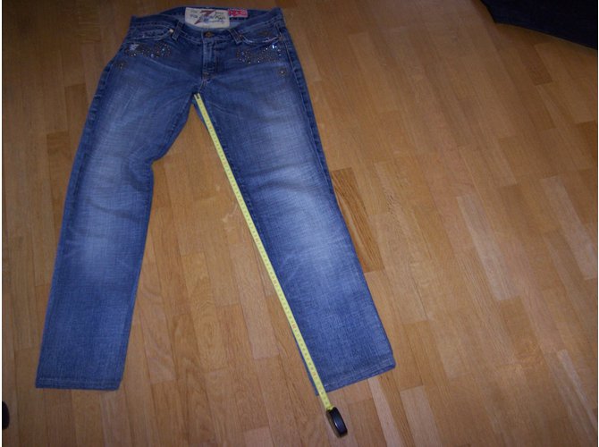 Vaqueros 7 For All Mankind China Wall Azules Algodón - vista 11