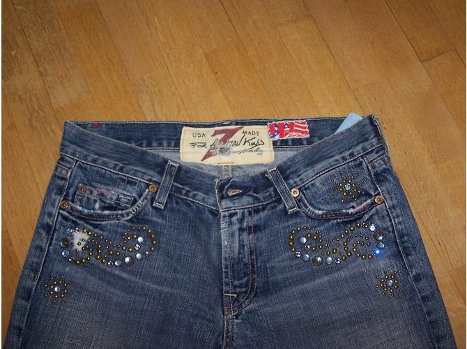 Vaqueros 7 For All Mankind China Wall Azules Algodón - vista 2