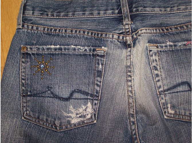 Vaqueros 7 For All Mankind China Wall Azules Algodón - vista 6
