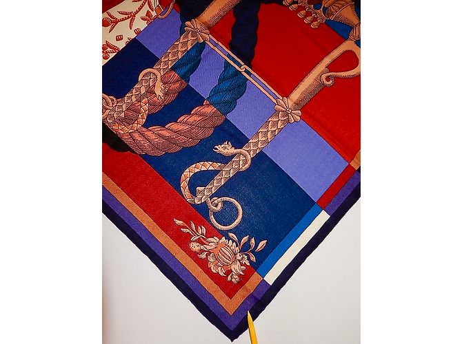 Hermès Lenços de seda Multicor - vista 10