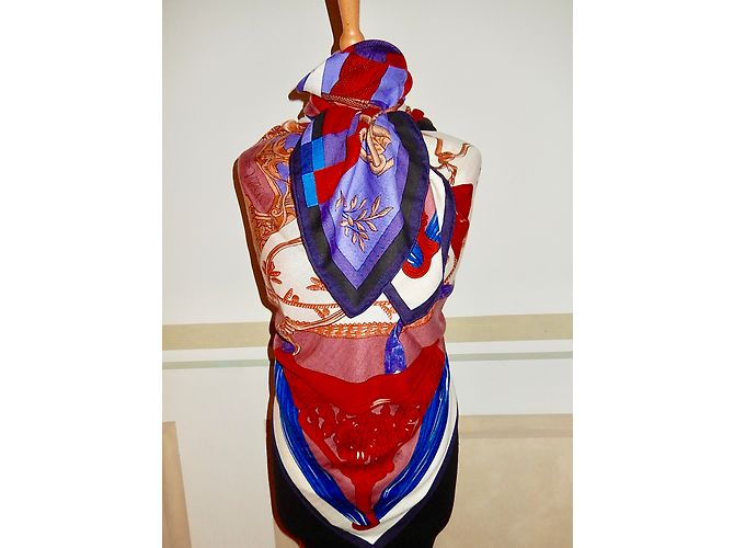 Hermès Lenços de seda Multicor - vista 13