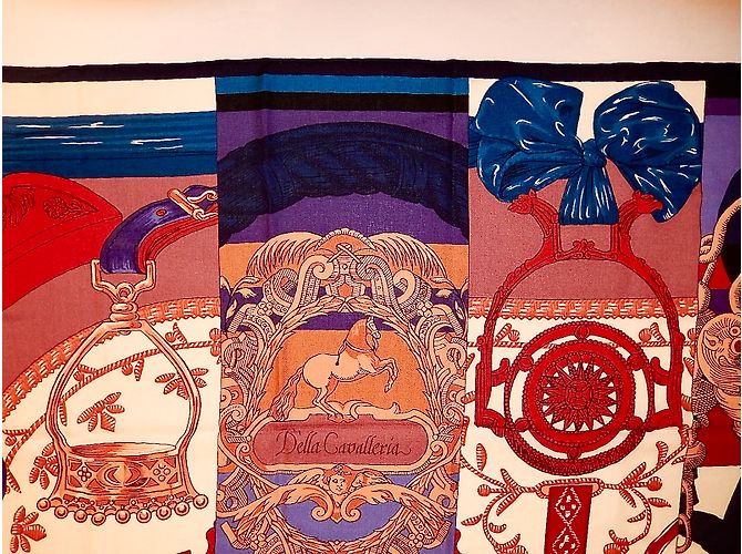Hermès Lenços de seda Multicor - vista 3