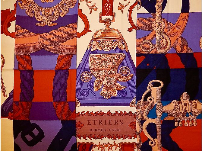 Hermès Lenços de seda Multicor - vista 6