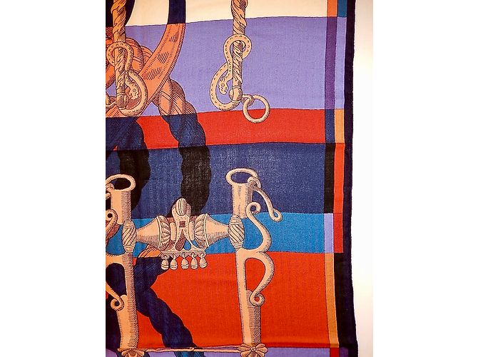 Hermès Lenços de seda Multicor - vista 7